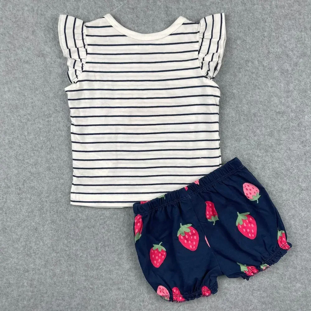 Carter's Strawberry Print 2pc Set Size 6 months